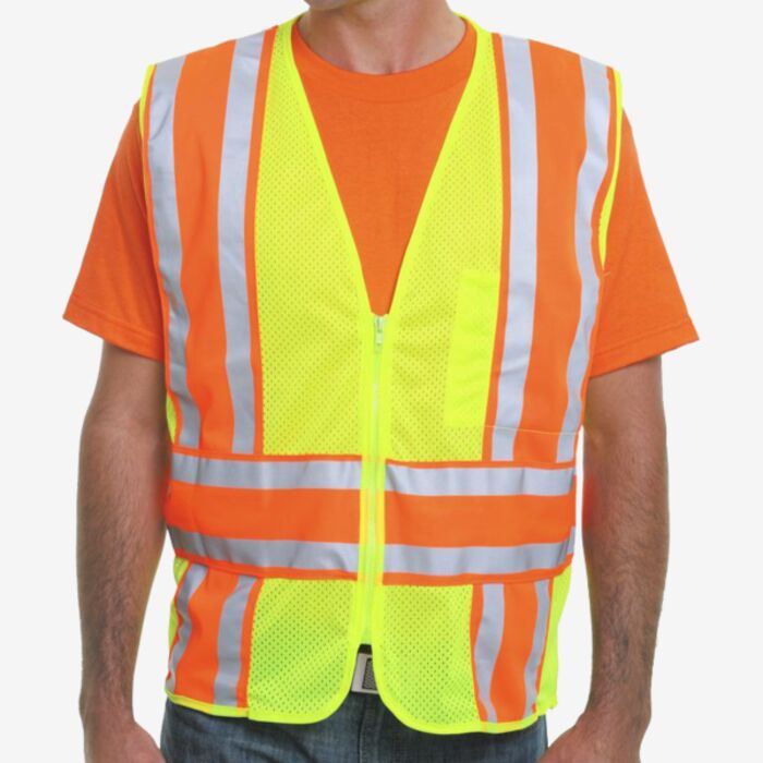 Bayside Unisex USA-Made ANSI Safety Mesh Vest 3787 Unisex USA-Made ANSI Safety Mesh Vest Thumbnail
