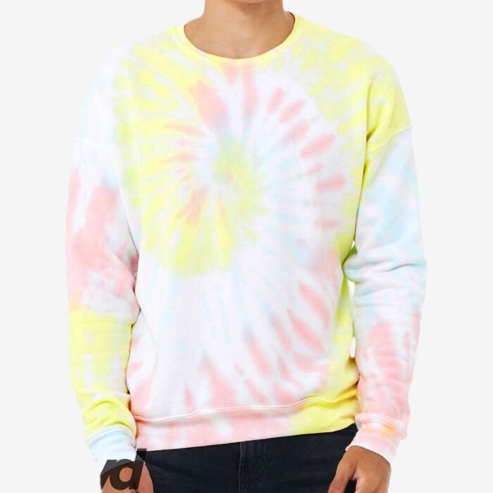 Bella + Canvas Unisex FWD Fashion Tie-Dyed Crewneck Sweatshirt 3945RD Unisex FWD Fashion Tie-Dyed Crewneck Sweatshirt Thumbnail