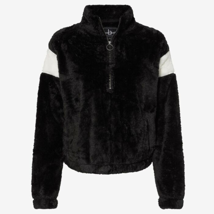 Boxercraft Women's Remy Fuzzy Fleece Quarter-Zip Pullover FZ04 Women's Remy Fuzzy Fleece Quarter-Zip Pullover Thumbnail