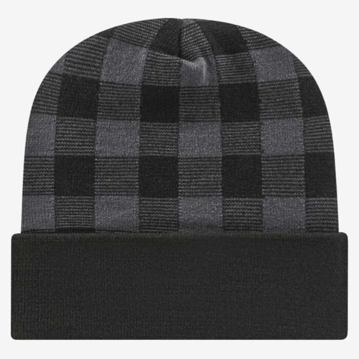 CAP AMERICA USA-Made Plaid Beanie RKP12 USA-Made Plaid Beanie Thumbnail