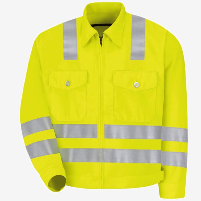 Red Kap Men's Hi-Visibility Ike Jacket JY32 Men's Hi-Visibility Ike Jacket Thumbnail