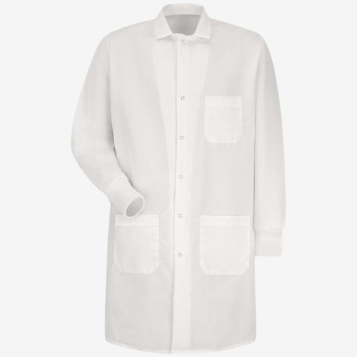 Red Kap Unisex Poplin Specialized Cuffed Lab Coat KP70 Unisex Poplin Specialized Cuffed Lab Coat Thumbnail
