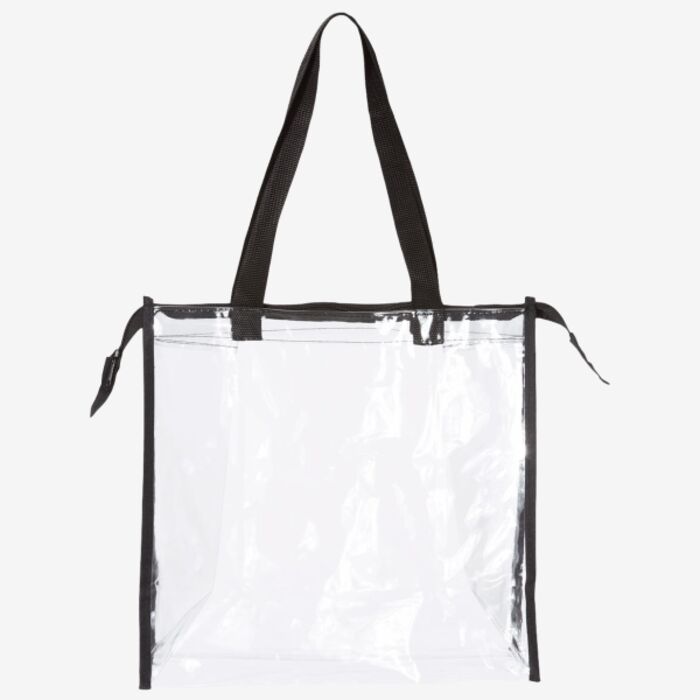 OAD Clear Zippered Tote with Full Gusset OAD5006 Clear Zippered Tote with Full Gusset Thumbnail