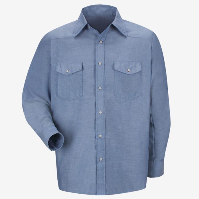 Red Kap Men's Tall Deluxe Western Style Long Sleeve Shirt SC14T Men's Tall Deluxe Western Style Long Sleeve Shirt Thumbnail