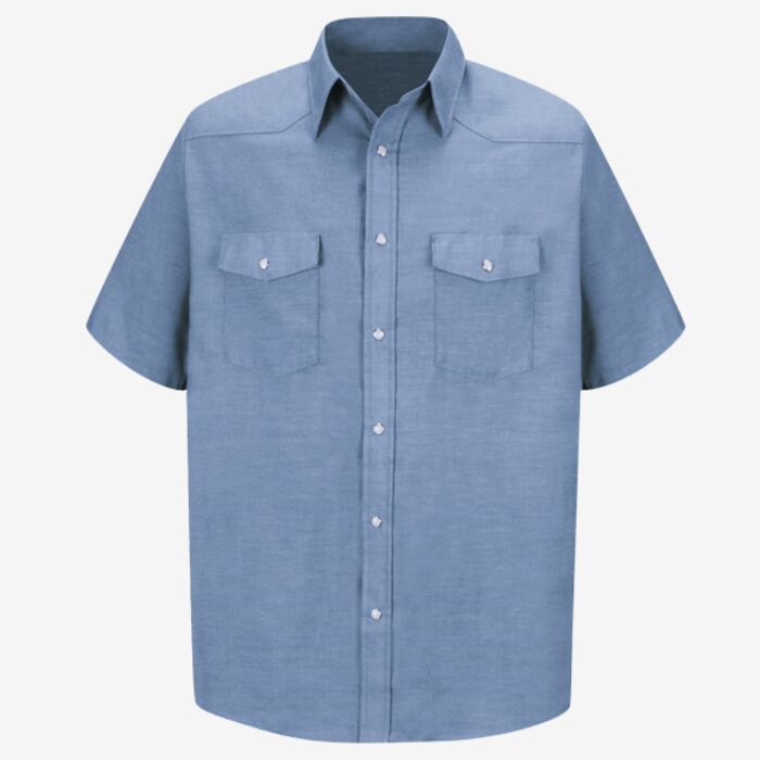 Red Kap Men's Tall Deluxe Western Style Short Sleeve Shirt SC24T Men's Tall Deluxe Western Style Short Sleeve Shirt Thumbnail