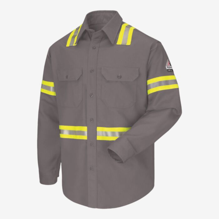 Bulwark Men's Enhanced Visibility Uniform Shirt SLDT Men's Enhanced Visibility Uniform Shirt Thumbnail