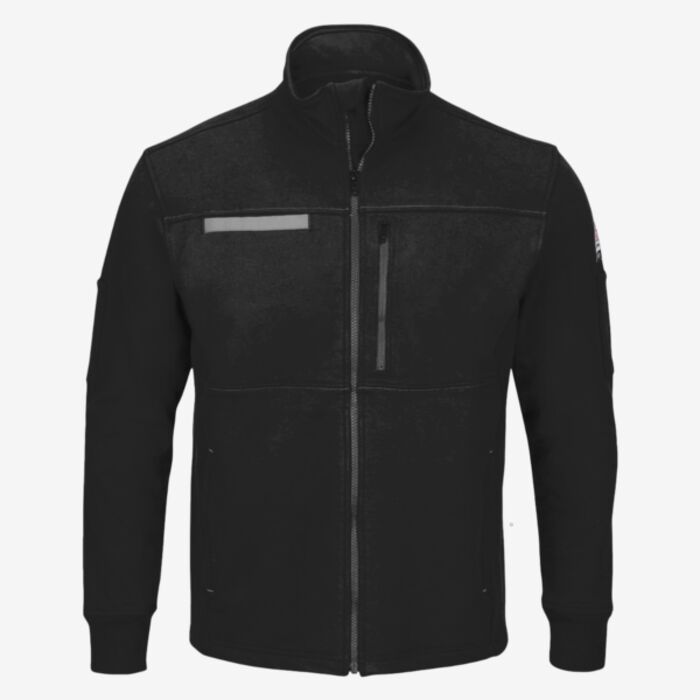 Bulwark Men's Tall Zip Front Fleece Jacket-Cotton /Spandex Blend SEZ2T Men's Tall Zip Front Fleece Jacket-Cotton /Spandex Blend Thumbnail