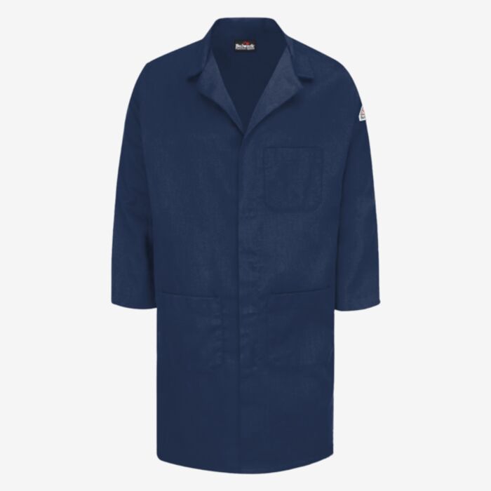 Bulwark Men's Concealed Snap Front Lab Coat - EXCEL FR® ComforTouch® - 6 oz. KLL6 Men's Concealed Snap Front Lab Coat - EXCEL FR® ComforTouch® - 6 oz. Thumbnail