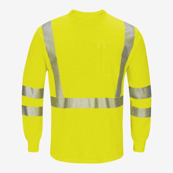 Bulwark Men's Tall Hi-Visibility Lightweight Long Sleeve T-Shirt SMK8T Men's Tall Hi-Visibility Lightweight Long Sleeve T-Shirt Thumbnail