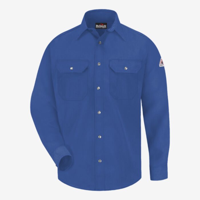 Bulwark Men's Tall Snap-Front Uniform Shirt - Nomex® IIIA 4.5 oz. SNS2T Men's Tall Snap-Front Uniform Shirt - Nomex® IIIA 4.5 oz. Thumbnail