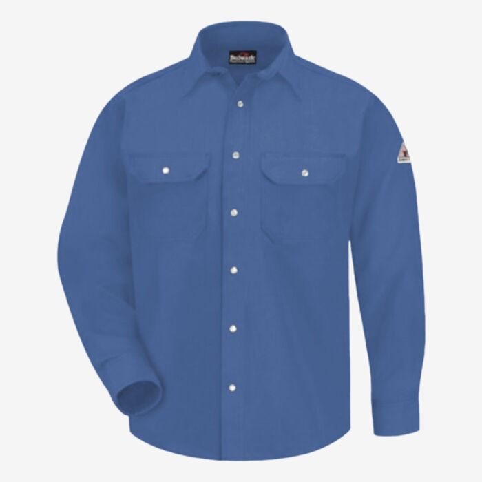 Bulwark Men's Snap-Front Uniform Shirt - Nomex® IIIA - 6 oz. SNS6 Men's Snap-Front Uniform Shirt - Nomex® IIIA - 6 oz. Thumbnail