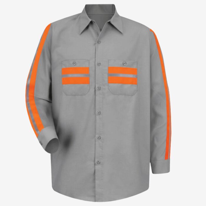 Red Kap Men's Industrial Enhanced-Visibility Long Sleeve Work Shirt SP14E Men's Industrial Enhanced-Visibility Long Sleeve Work Shirt Thumbnail