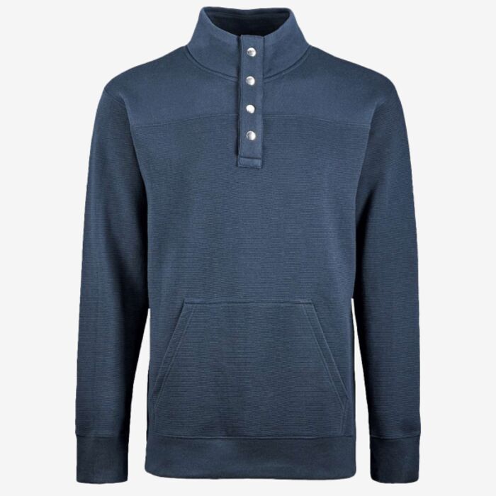 J. America Men's Ripple Fleece Snap Sweatshirt 8708 Men's Ripple Fleece Snap Sweatshirt Thumbnail