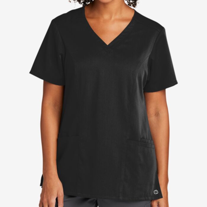 Wink Women's Premiere Flex V Neck Top WW4168 Women's Premiere Flex V Neck Top Thumbnail