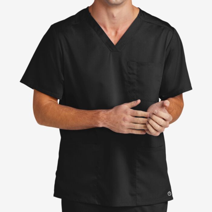 Wink Men's Premiere Flex V Neck Top WW5068 Men's Premiere Flex V Neck Top Thumbnail