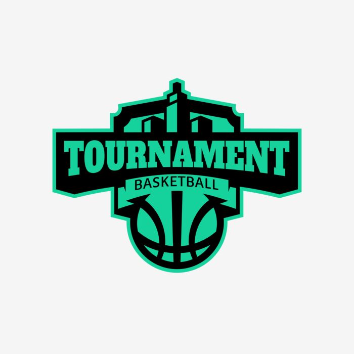 Tournament Basketball logo template Thumbnail