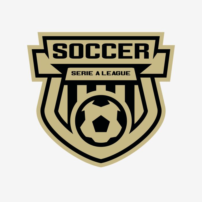 Serie a league soccer logo template Thumbnail
