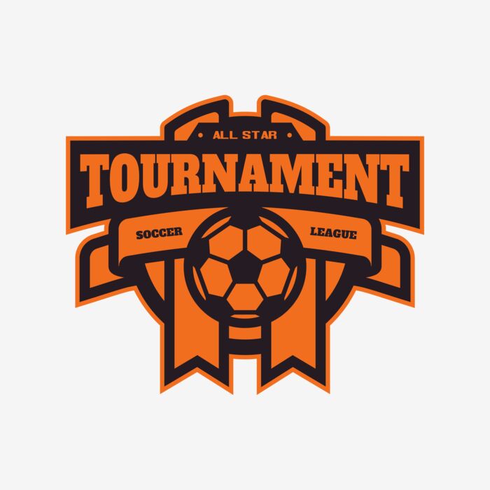 Tournament Soccer league logo template Thumbnail
