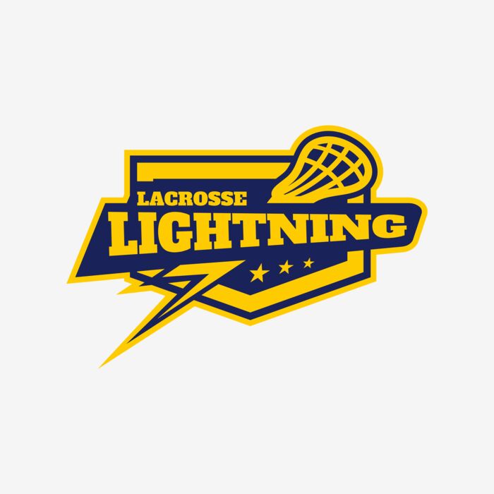 Lightning Lacrosse Logo Template Thumbnail