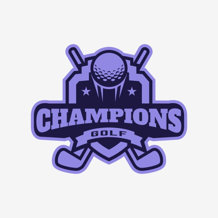 Champions Golf logo template Thumbnail