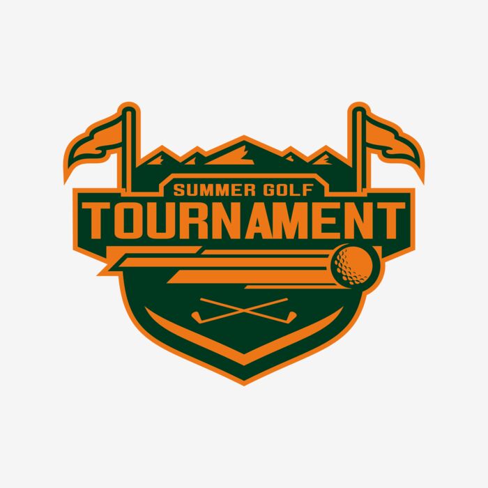 Tournament Summer golf logo template	02 Thumbnail