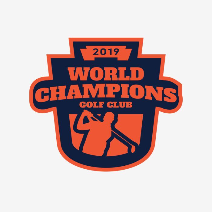 World Champions Golf club logo template Thumbnail