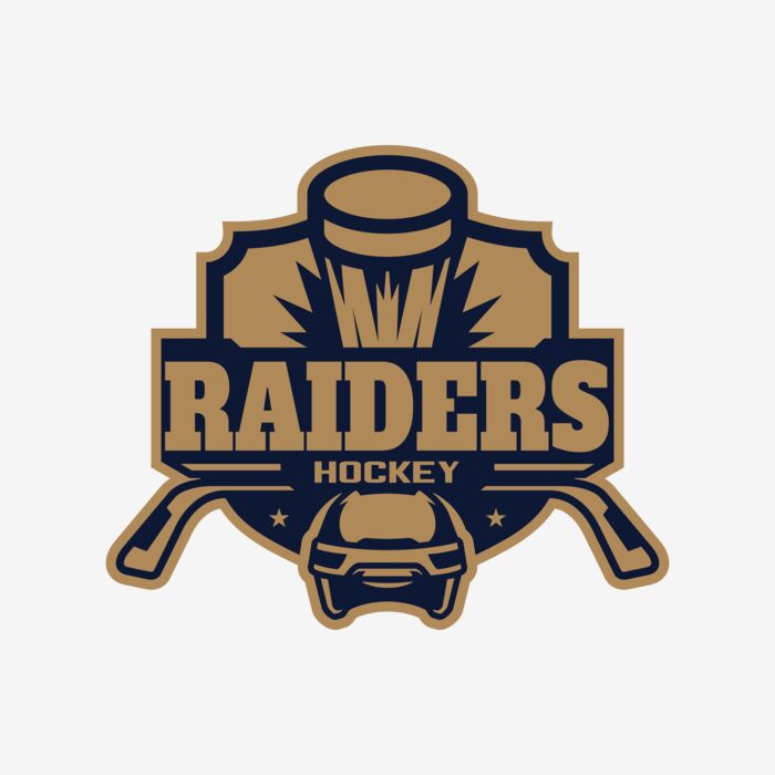 Raiders Hockey logo template Thumbnail