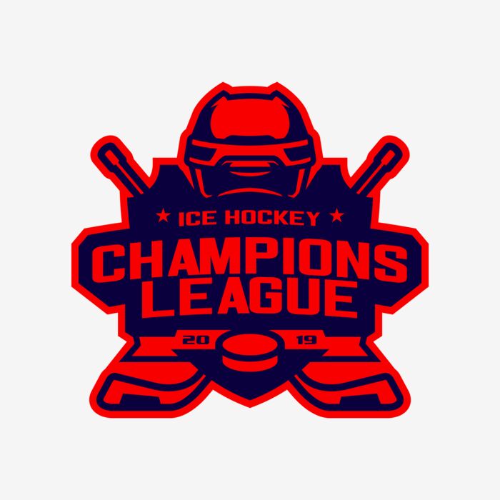 Champions League Ice Hockey logo template Thumbnail