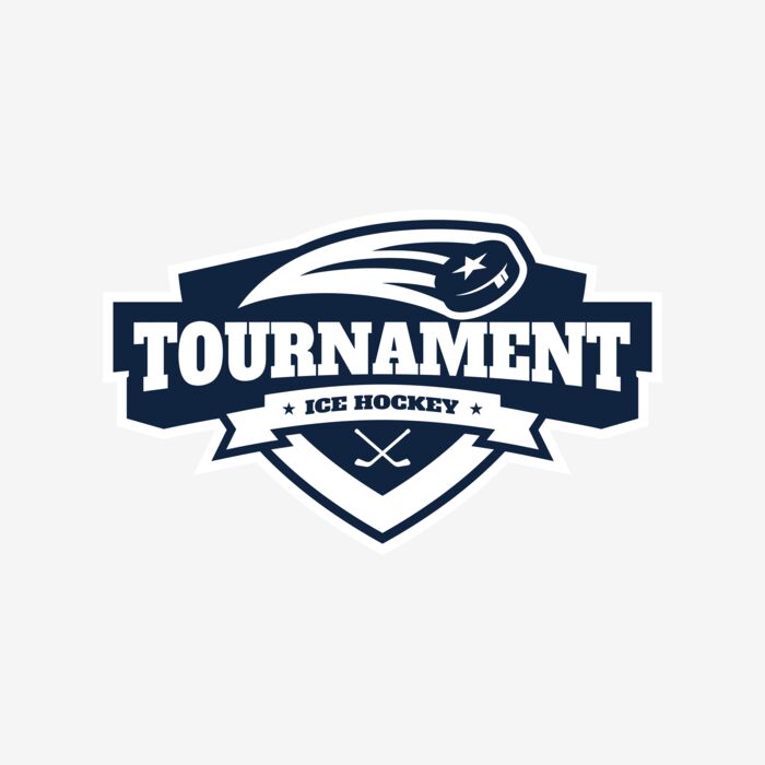 Tournament Ice Hockey logo template 02 Thumbnail