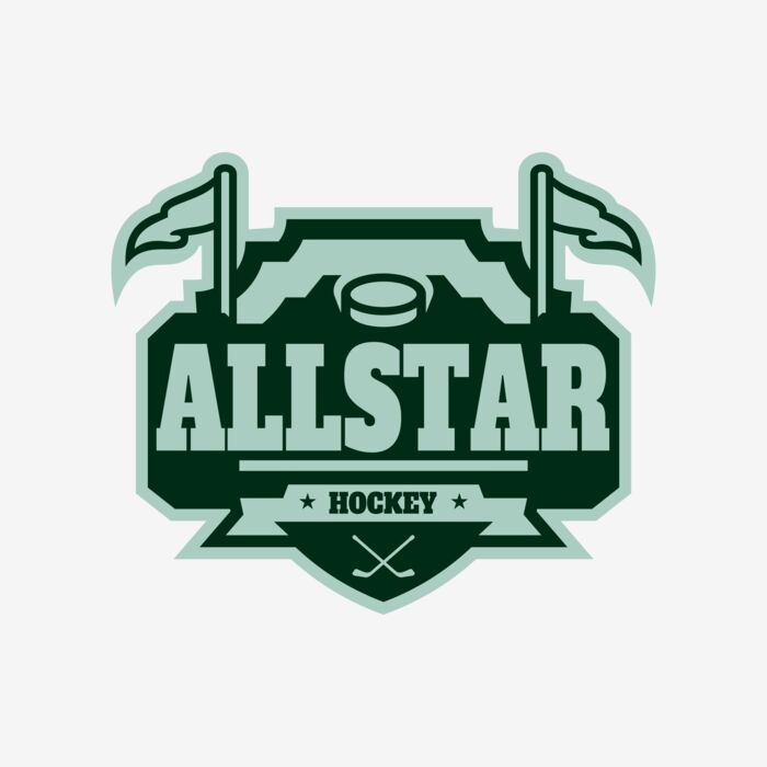 All Star Hockey Tournament logo template 02 Thumbnail