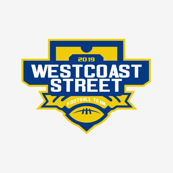 West Coast Street Football League logo template Thumbnail