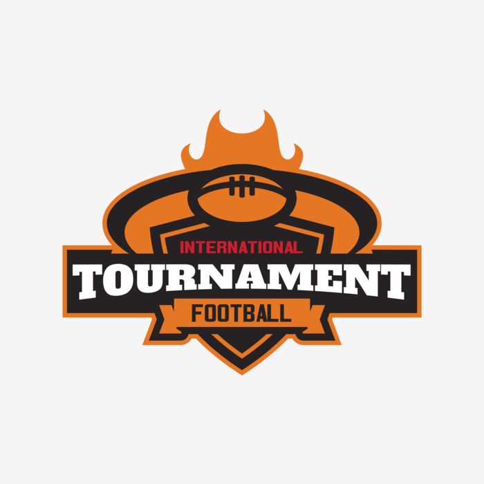 Tournament International Football logo template Thumbnail