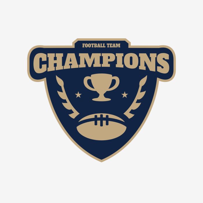 Champions Football Team logo template Thumbnail