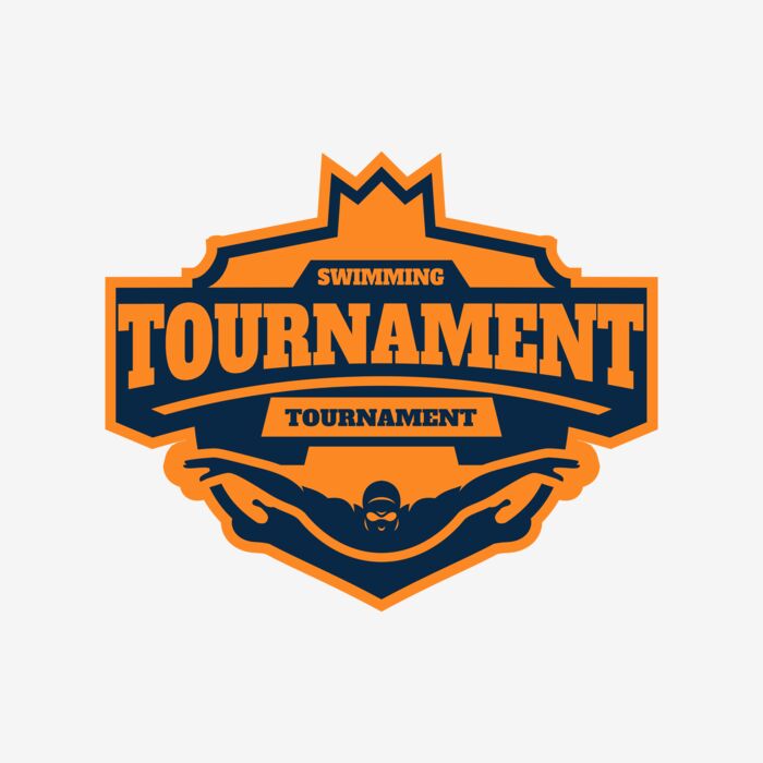 Swimming Tournament logo template Thumbnail