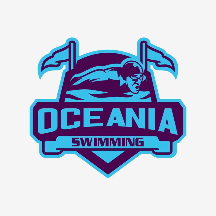 Oceania Swimming logo template Thumbnail