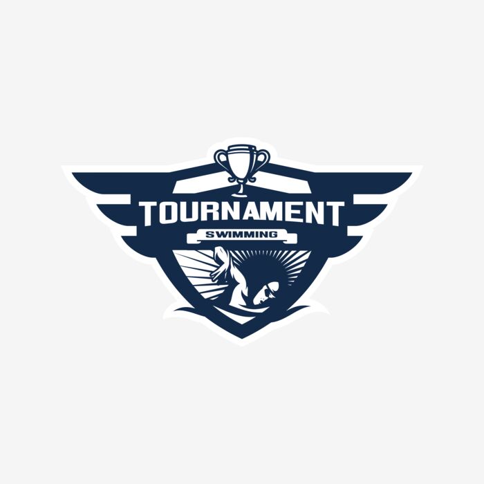 Swimming Tournament logo template 04 Thumbnail