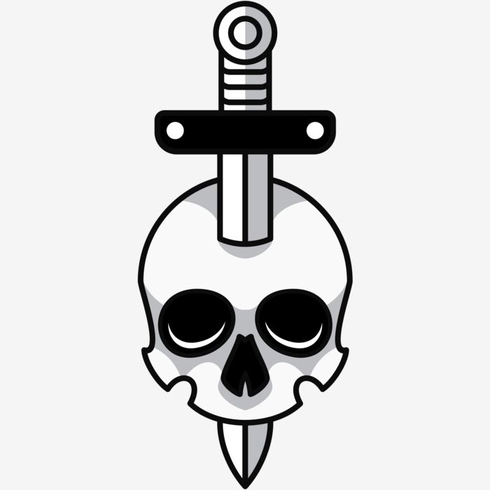 Elements Skull logo template 07 Thumbnail